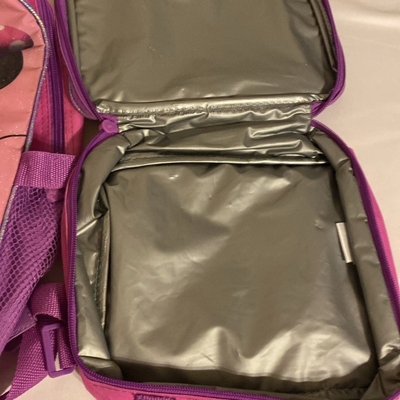 Disney Minnie Mouse School Backpack with matching Lunch Box - Picture 7 of 9
